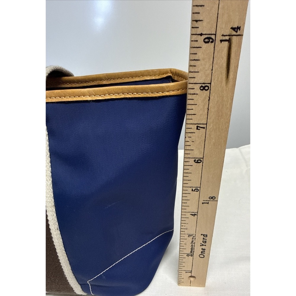 Vtg Coach Mini Tote Hamptons Blue Green Brown‎ #6261  arly 2000's Preppy Vaca - Picture 9 of 16